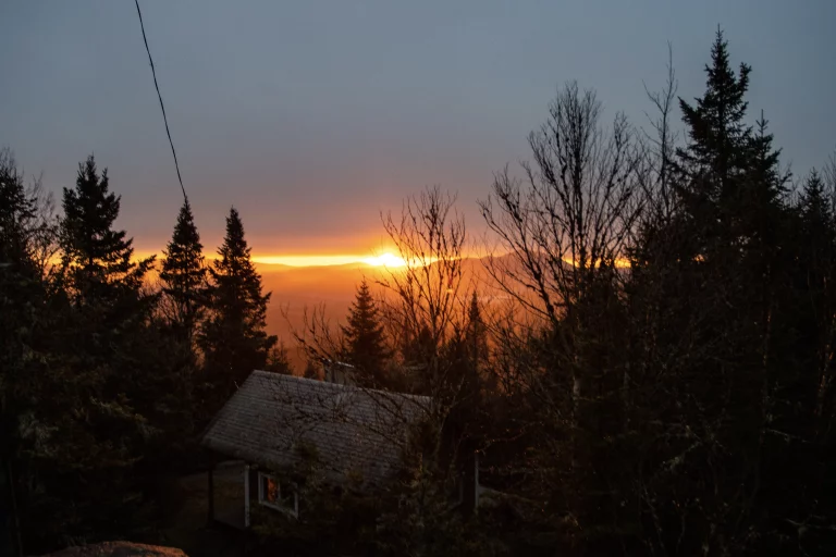 We arrived on the peak here right in time for sunrise.