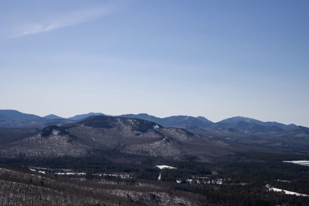 Some closer views of other nearby mountains and the snowy Spring landscape.