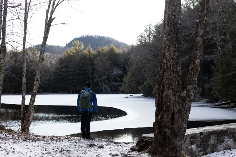 This beautiful, calm little body of water is right at the start of the trail up to Kane Mountain.