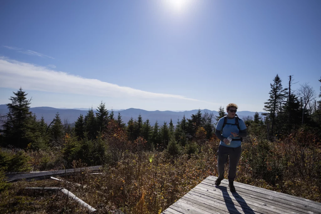 Picture of me standing on the edge of the Helicopter Pad near the Fire Tower on Wakley.