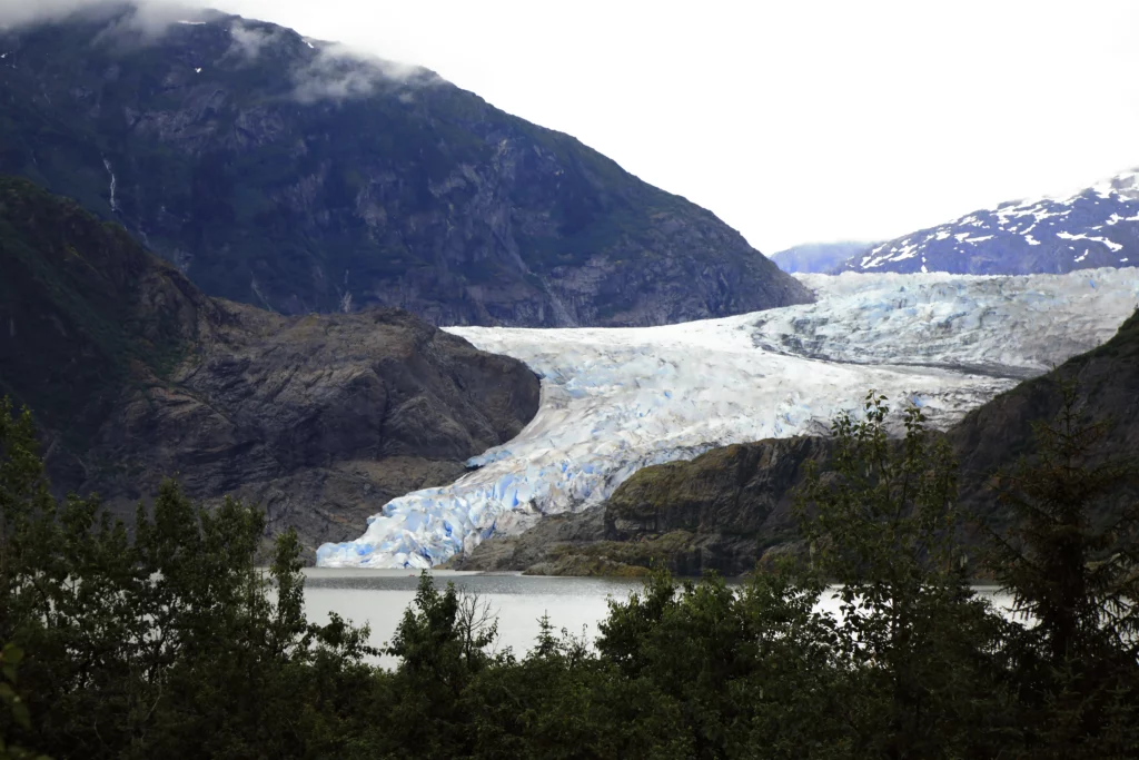 This is the closest we end up getting to the Mendenhall Glacier.