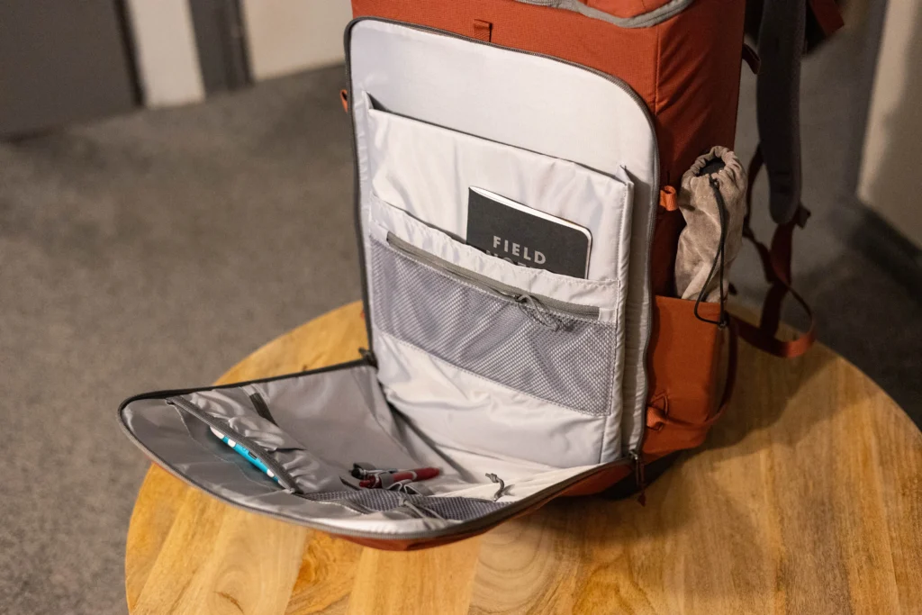 The 34L+ JayPack from Deuter has everything I’m looking for from a camera bag, including a front pouch for my laptop.