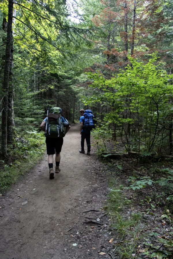 Our packs were nearly 35 pounds on this trip.