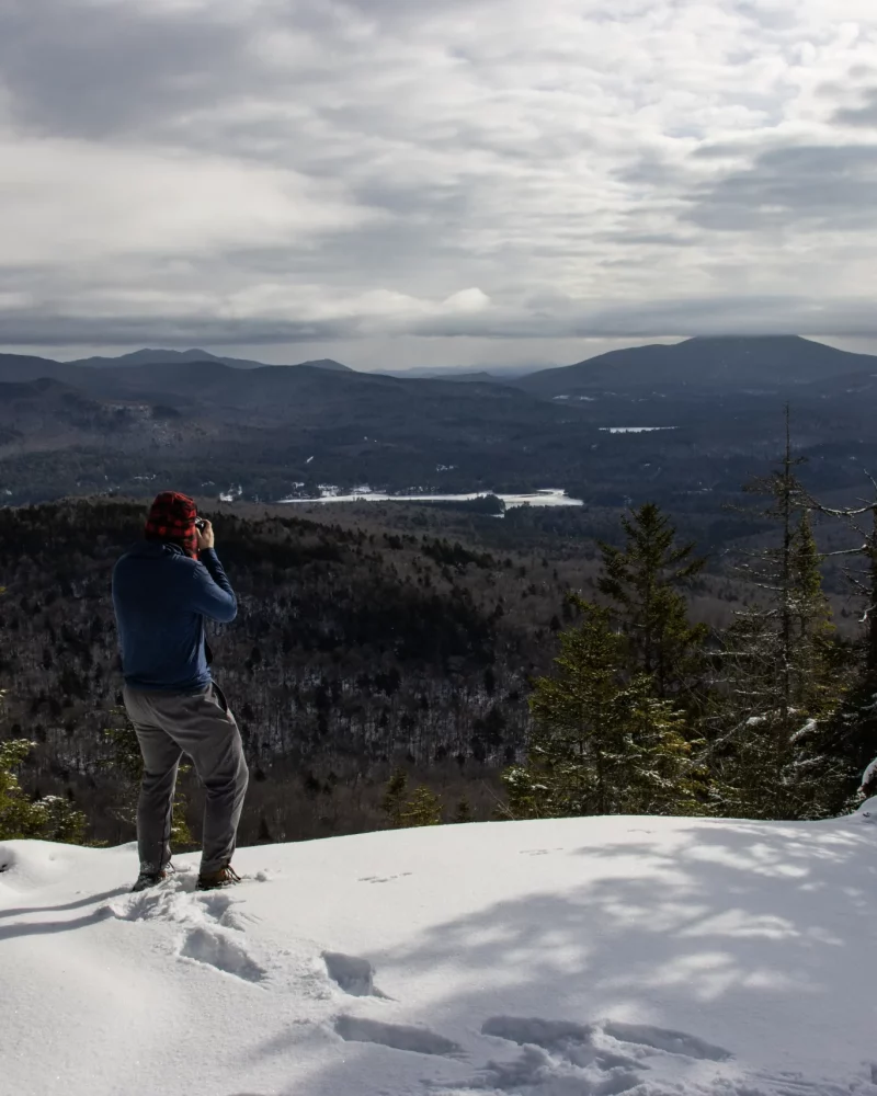 Be careful on snow-covered peaks, the edge isn't always clear.